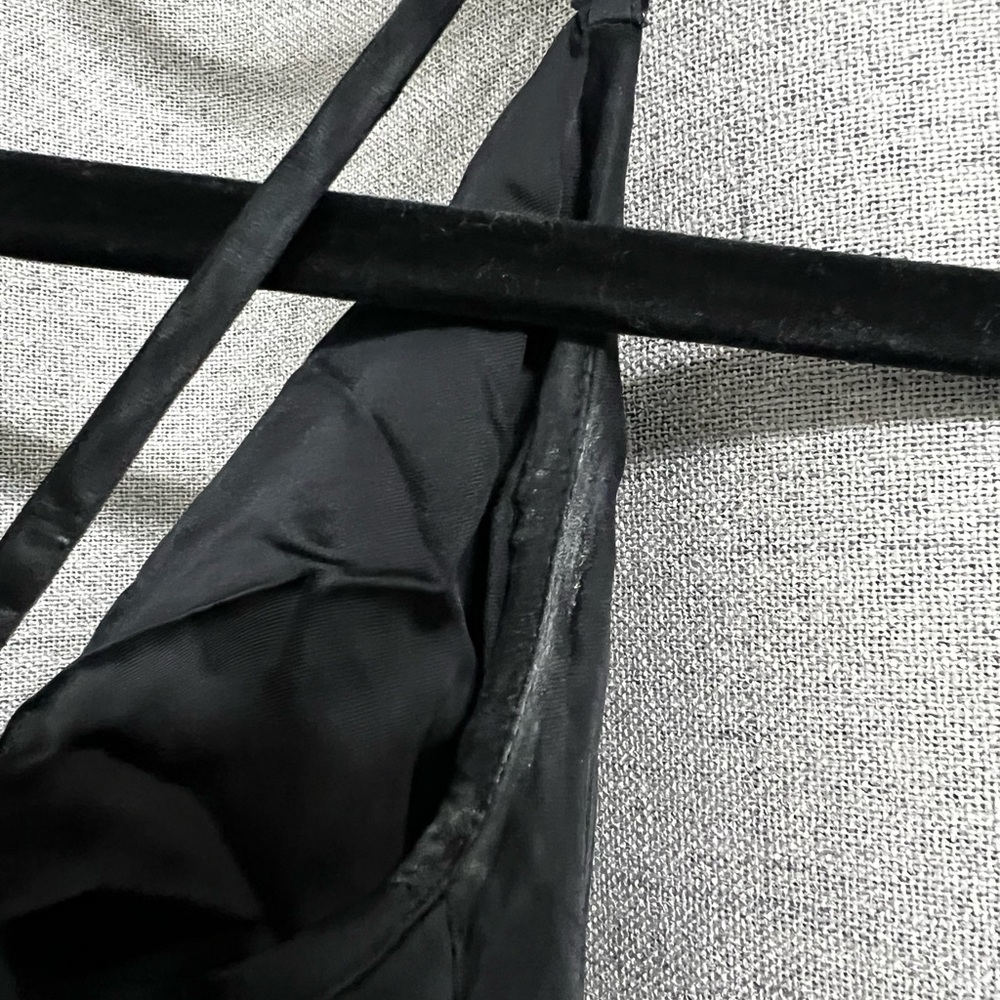 Wilfred Black Satin Spaghetti Strap Mini Dress - Picture 6 of 6